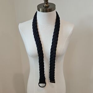 Abercrombie Braided Navy Belt